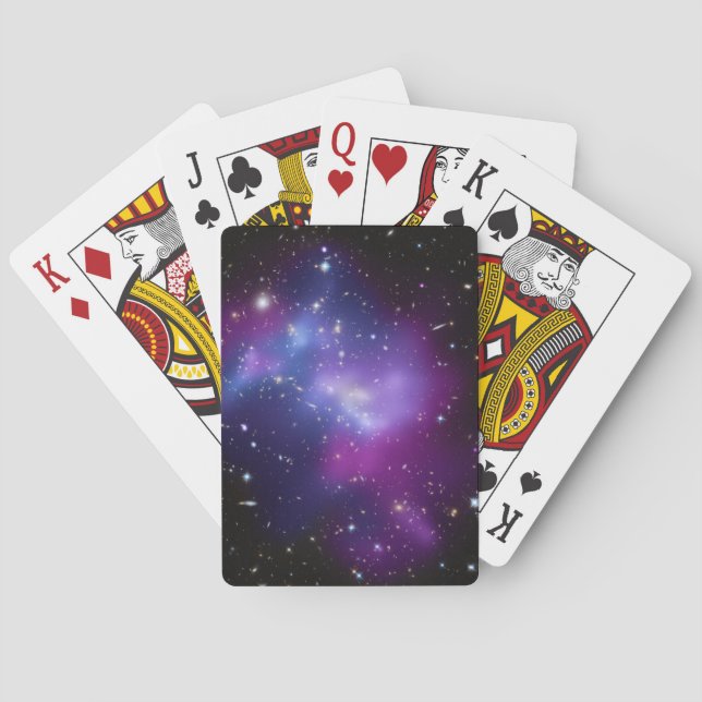 Baraja De Cartas Clúster de galaxia púrpura (Reverso)