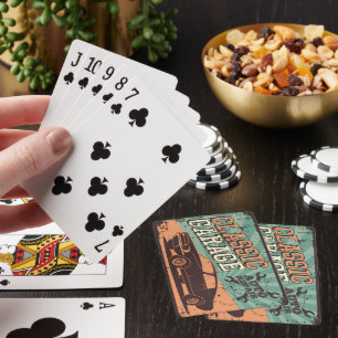 Baraja De Cartas Coche Clásico Antiguo