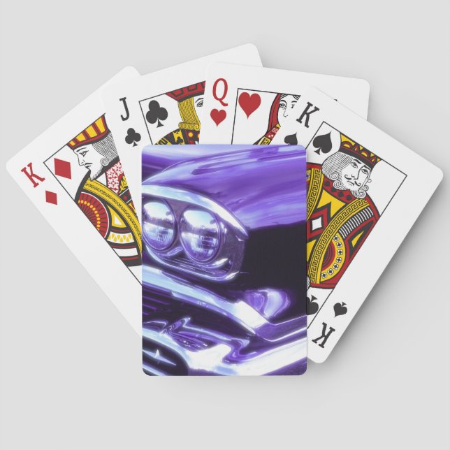 Baraja De Cartas Coche clásico: Chevrolet 1958 (Reverso)