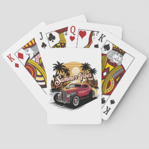 Baraja De Cartas Coche Clásico Vibraciones de Verano