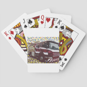 Baraja De Cartas Coche de bomberos