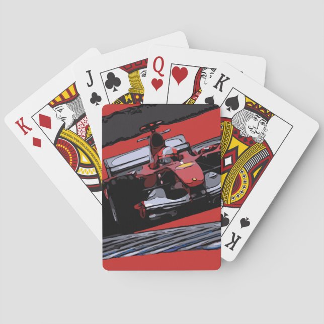 BARAJA DE CARTAS COCHE DE RAZA ROJA - PASIÓN (Reverso)