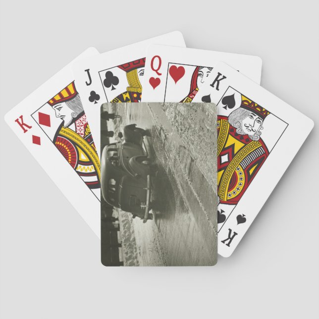 Baraja De Cartas Coche en el camino (Reverso)