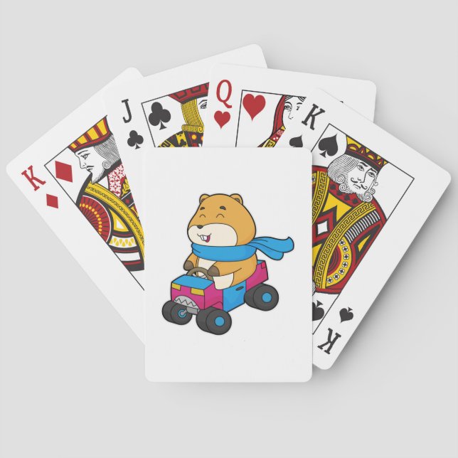 Baraja De Cartas Coche Hamster (Reverso)