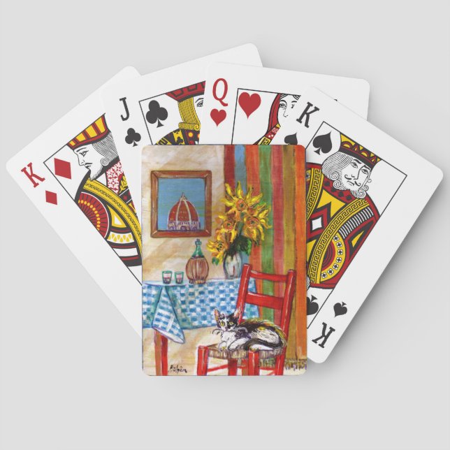 BARAJA DE CARTAS COCINA ITALIANA EN FLORENCIA (Reverso)