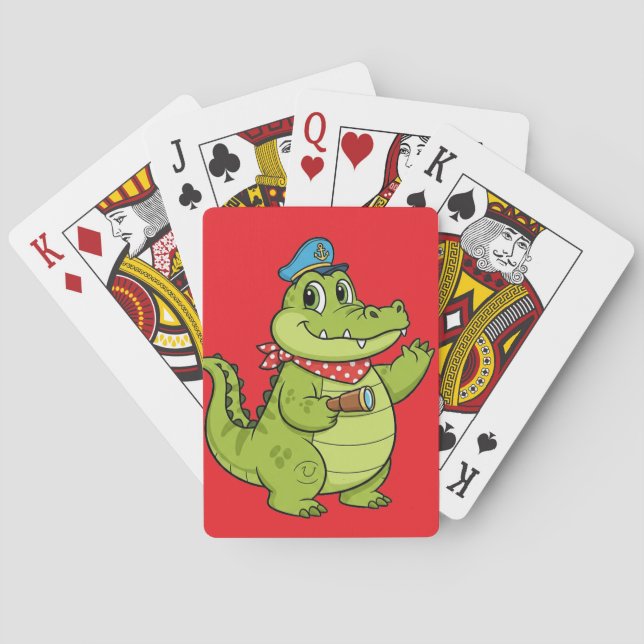 Baraja De Cartas cocodrilo (Reverso)