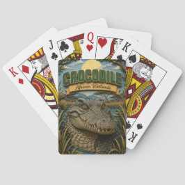 Baraja De Cartas Cocodrilo Humedales Africanos POPCUT
