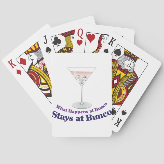 Baraja De Cartas Cóctel Bunco Martini (Reverso)
