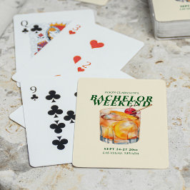 Baraja De Cartas Cóctel Clásico Fin de Semana para Solteros