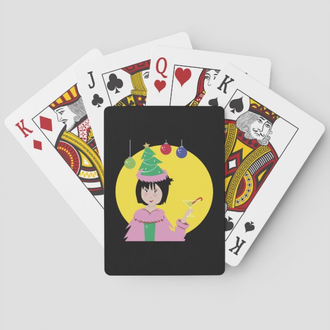 Baraja De Cartas Cóctel de navidades (Reverso)