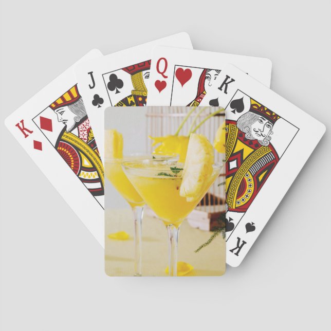 Baraja De Cartas Cóctel de piña y jengibre Fresca (Reverso)
