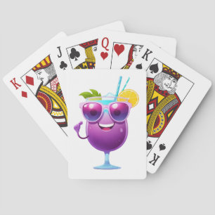 Baraja De Cartas Cóctel divertido vacaciones alegres bebida tropica