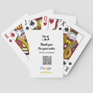 Baraja De Cartas código q r simple añadir logotipo código de explor