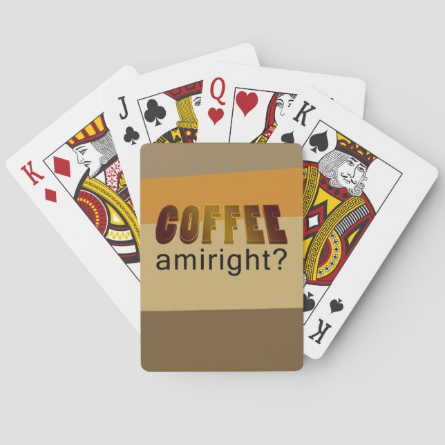 Baraja De Cartas ¿Coffee Amiright? (Reverso)