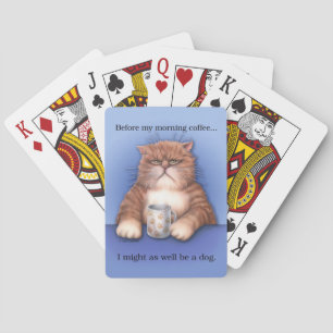 Baraja De Cartas Coffee Cat playing cards