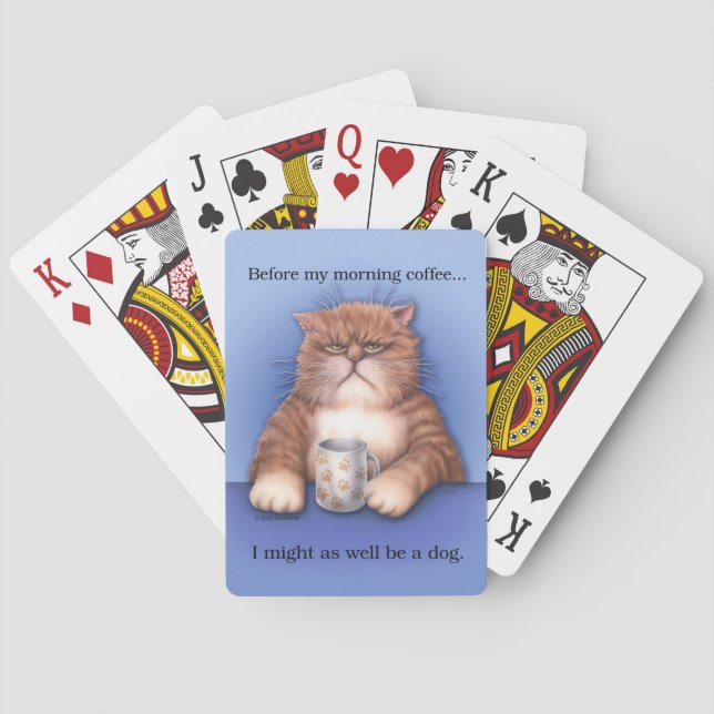 Baraja De Cartas Coffee Cat playing cards (Reverso)
