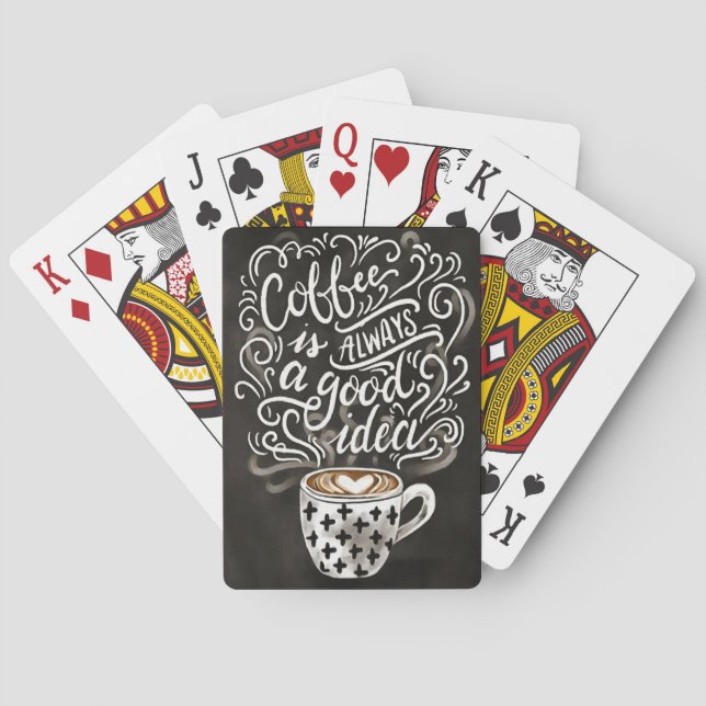 Baraja De Cartas Coffee Lover Coffee Alway Good Ideas (Reverso)