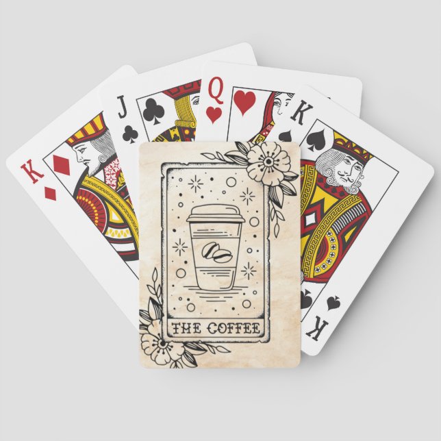 Baraja De Cartas Coffee Tarot Card (Reverso)