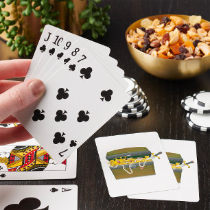 Baraja De Cartas Cofre del Tesoro Pirata con Joyas y Espada