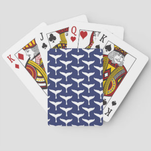 Baraja De Cartas Cola de ballena blanca animal marino océano azul m