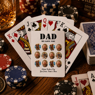 Baraja De Cartas Colaje de fotos divertidas para el Día del Padre c