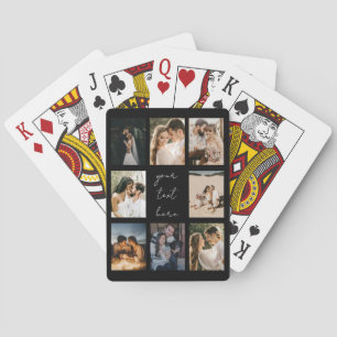 Baraja De Cartas Colaje de Fotos Personalizadas Familia Imagen Pers