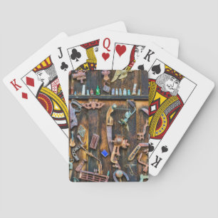 Baraja De Cartas Colección de antigüedades en la pared