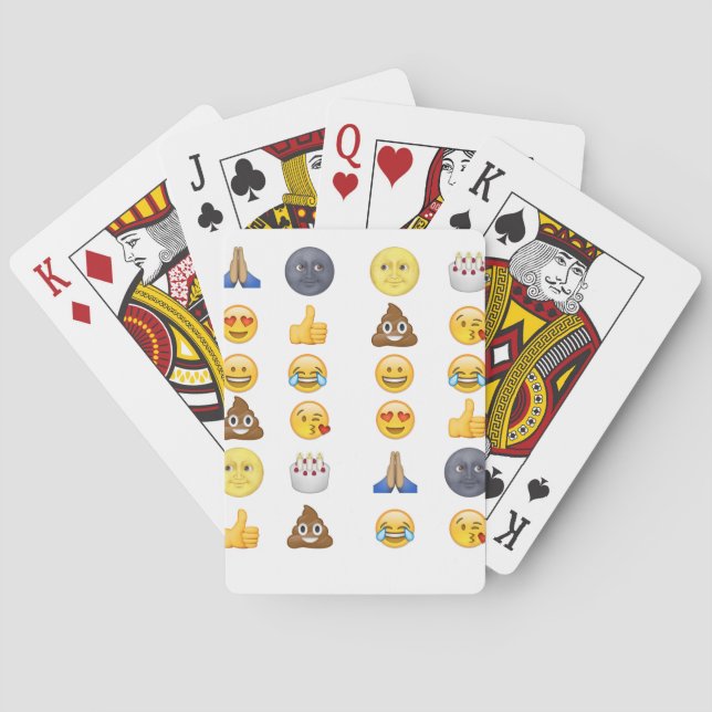 Baraja De Cartas Colección de emoji superior (Reverso)