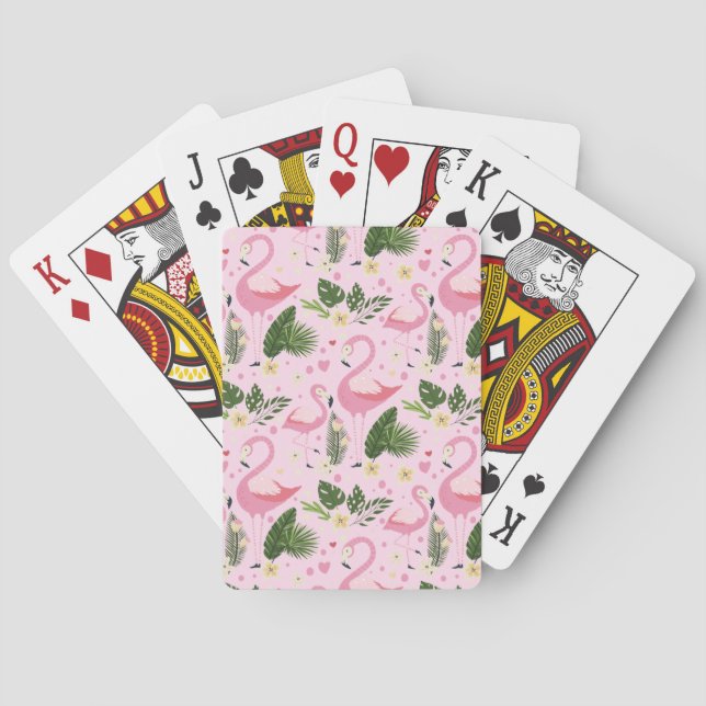 Baraja De Cartas Colección de verano Flamingo One Design 8 (Reverso)