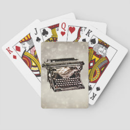 Baraja De Cartas Colectivo de vieja máquina de escribir antigua