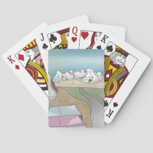 Baraja De Cartas Colgante de colinas del castillo de Nueva Zelanda