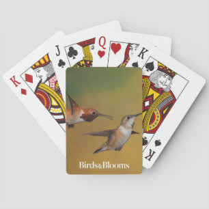 Baraja De Cartas Colibrí rufo flotante
