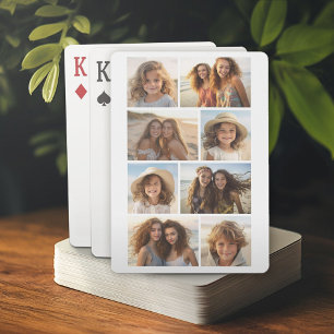 Baraja De Cartas Collage de cuadrícula de 8 fotos minimalista moder