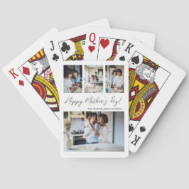 Baraja De Cartas Collage de fotos del Día de la Madre