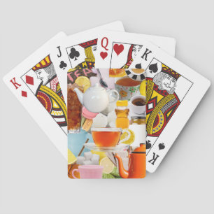 Baraja De Cartas Collage de té estético
