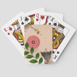 Baraja De Cartas Collage retro moderno divertido color rosa