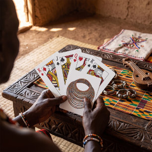 Baraja De Cartas Collar de cuentas africano tribal