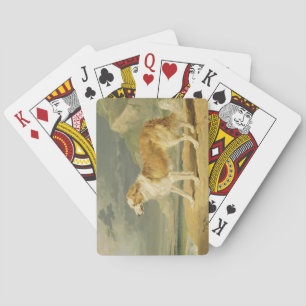 Baraja De Cartas Collie con recubrimiento duro, 1809 (aceite a bord