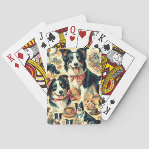 Baraja De Cartas Collie de borde suave sin soldadura