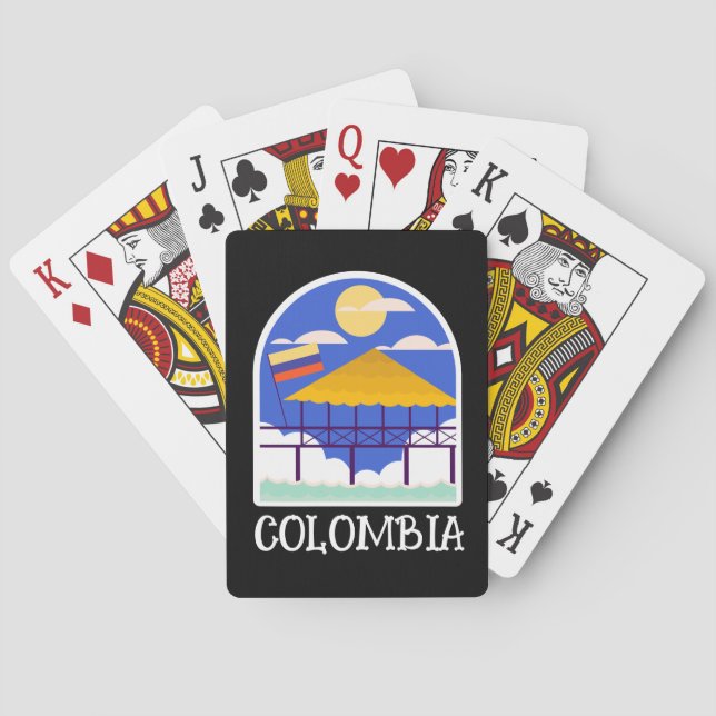 Baraja De Cartas Colombia Viaje de época (Reverso)