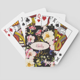 Baraja De Cartas Color de agua rosas amarillas rosas rosas rosas ne