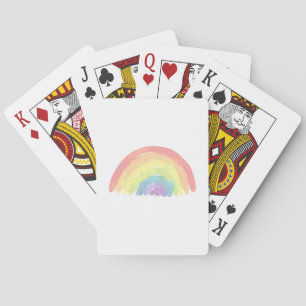Baraja De Cartas Color moderno del arcoiris pastel