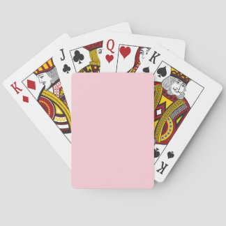Baraja De Cartas Color sólido pastel rosado del bebé