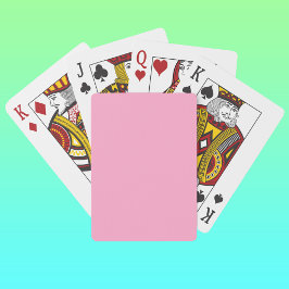 Baraja De Cartas Color sólido rosa de carnación | Clásica | Elegant