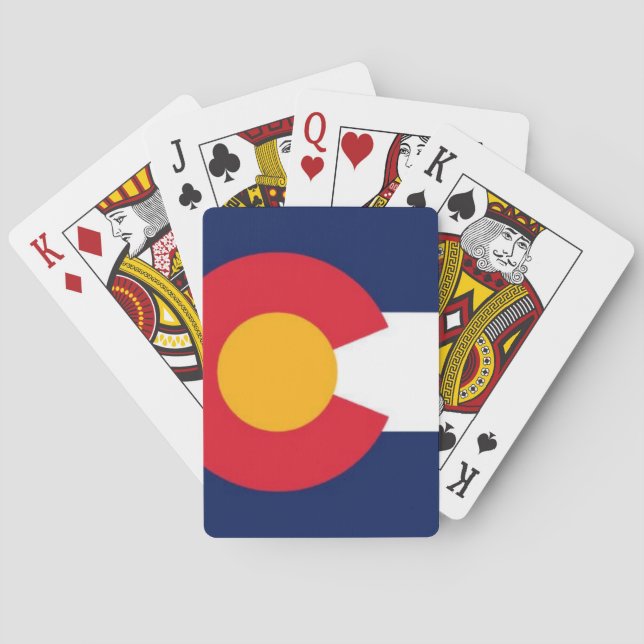 BARAJA DE CARTAS COLORADO FLAG (Reverso)