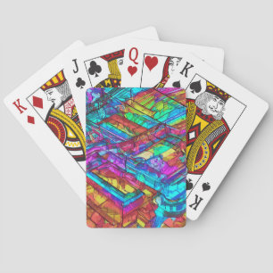 Baraja De Cartas Coloreado Neon
