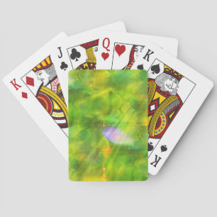 Baraja De Cartas coloree el verde inconsútil del fondo, amarillo