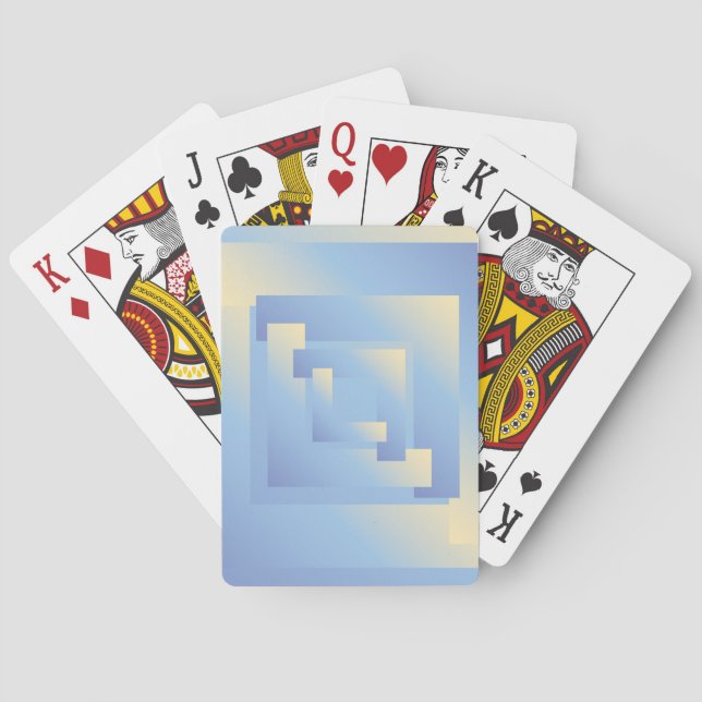 Baraja De Cartas colores brillantes del cielo (Reverso)