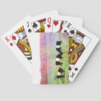 Baraja De Cartas Colores de agua de vaca Beltie para ganado gallowa