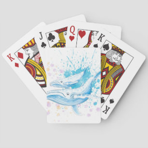 Baraja De Cartas Colores de ballenas azules